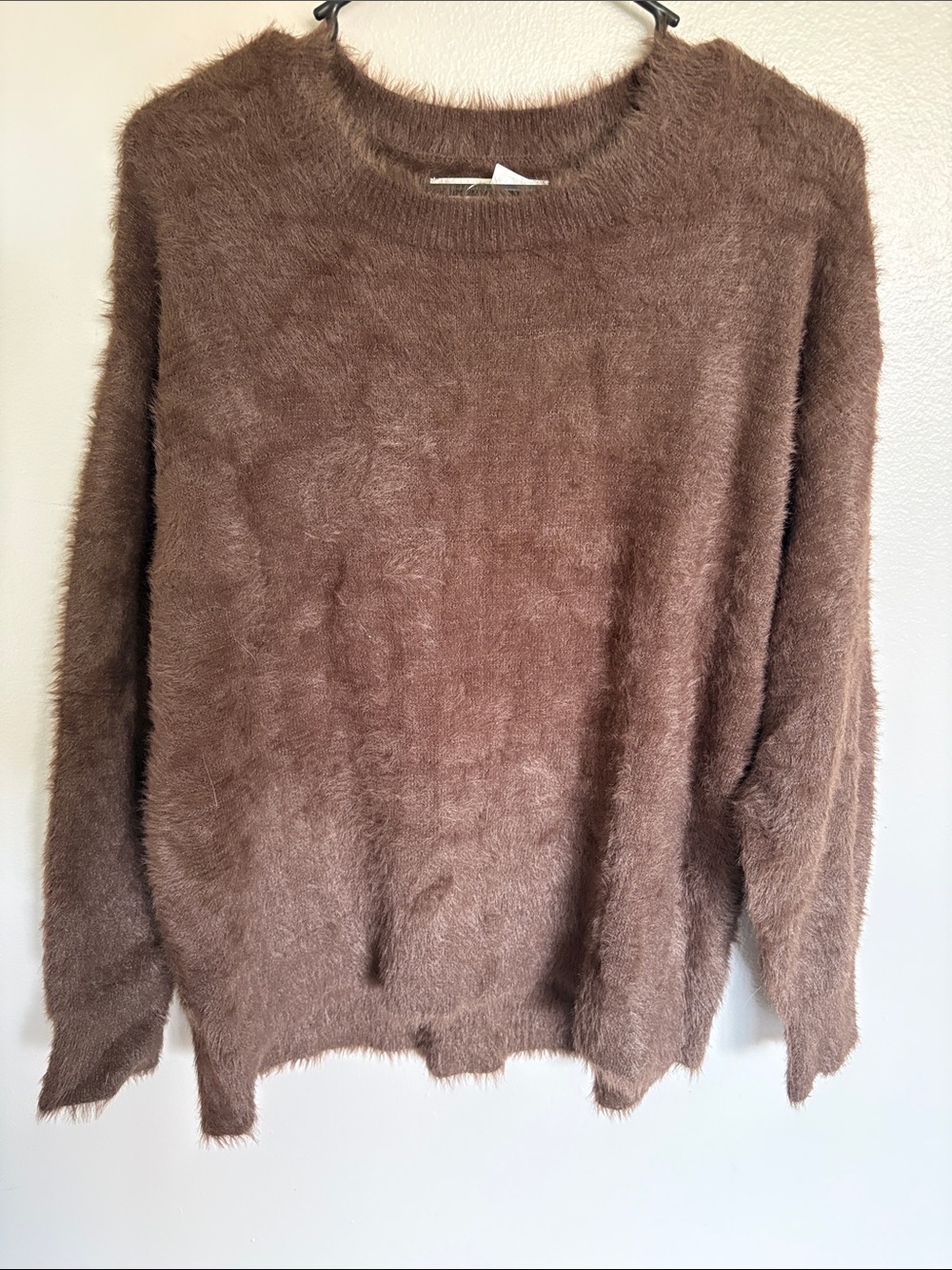 Loft Cozy Brown Fuzzy Tunic Sweater